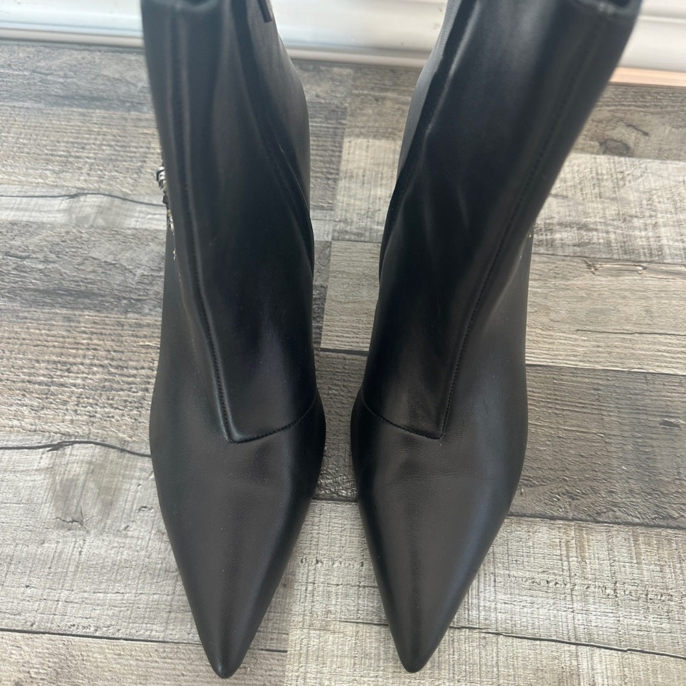 Kurt Geiger Black Eye Embellished Heeled Boots - Picture 4 of 8